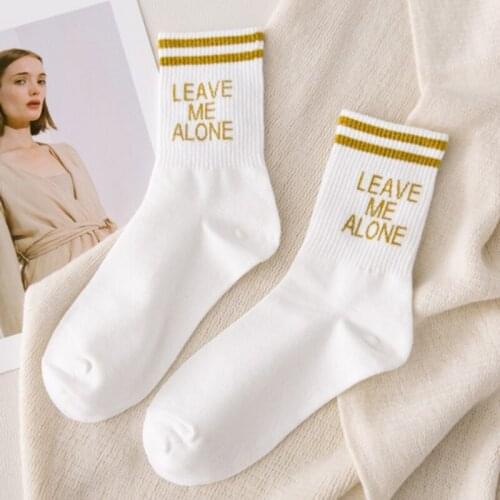 Cotton Alphabet Socks Cool hip-hop Harajuku Spring And Autumn Long Couple Socks Fashion Wild Comfortable Deodorant Socks
