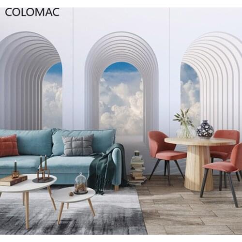 Colomac Custom 3D Vision Extension Wallpaper Living Room Porch Background Mural Wall Stickers Home Decor Bedroom Drop Shopping