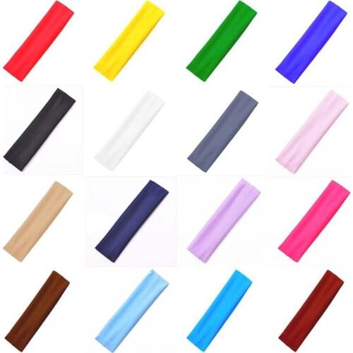 2021 Hot Women Men Elastic Yoga Headband Sport Running Sweatband Outdoor Gym Hair Band Turban Fitness Bandage