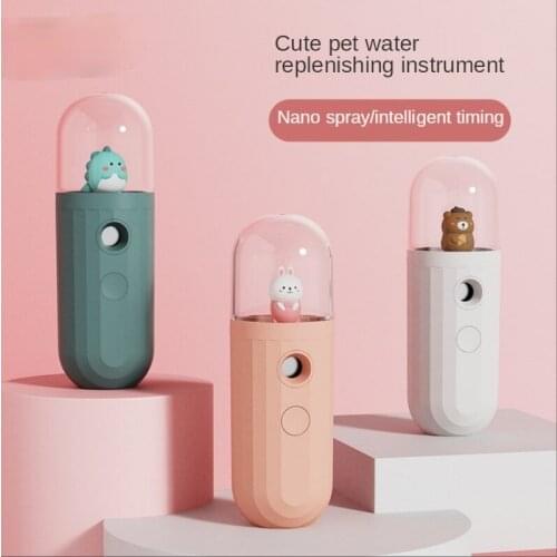 Cute Pet Water Replenishing Instrument Portable USB Charging Nano Spray Face Moisturizing Handheld Humidifier Creative Gifts