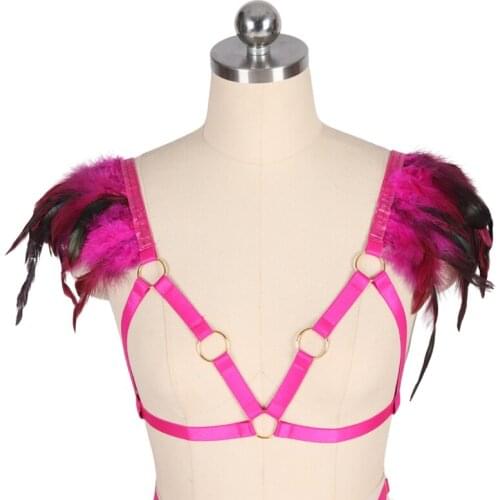 Harness Fashion Chest Harness Women Body Buttocks Bondage Leather Leg Harness Belts Bdsm Suspender Erotic Lingerie