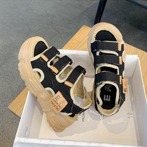 Gladiator Platform Womens Sandals 2021 Summer Fashion Women Chunky Beach Sandal Denim Comfortable Sandalias Mujer