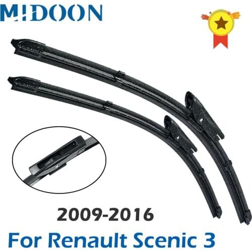 MIDOON Wiper LHD Front Wiper Blades For Renault Scenic 3 2009 - 2016 GRAND Scenic 3 Windshield Windscreen Front Window 30"+26"