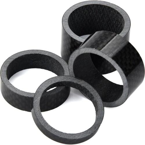 1/8inch Mtb Road Bike Bicycle Headset Stem Carbon Fiber 5/10/15/20mm Washer Stem Front Fork Adjustment Spacer Dropshipping