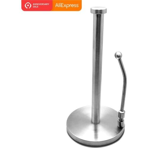 ORENBO Standing Type paper holder Vertical Roll Holder Kitchen Paper Napkin Shelf Creative Desktop Punch -Tissue Storage Rack