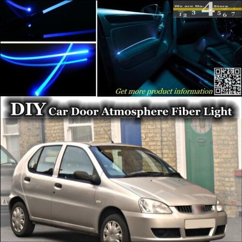 Interior Ambient Light Tuning Atmosphere Fiber Optic Band Lights For Rover CityRover Inside Door Panel illumination Tuning
