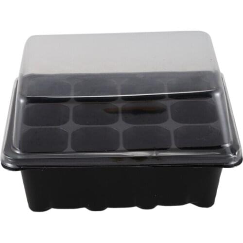 WSFS Hot Germination Seed Starter Tray Seed Box Flower Plant Pot For Home Office Decor, 12 Hole Grow Box: 19 X15X11Cm