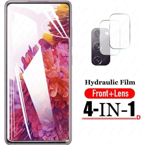 Protective Hydrogel Film for Samsung Galaxy S20 FE 5g Screen Protector S20 Fan Edition Samsung Galaxy S20 Lite Camera Lens Glass