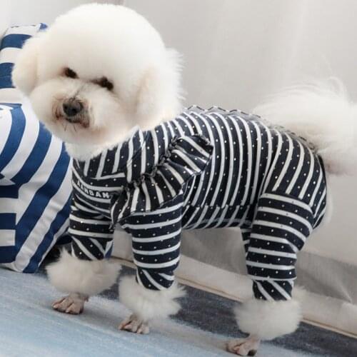 Pet Dog Jumpsuit Thin Puppy Clothes Protect Belly Overalls 100%Cotton Pajamas For Small Dogs Chihuahua Poodle Sweatshirt Coat