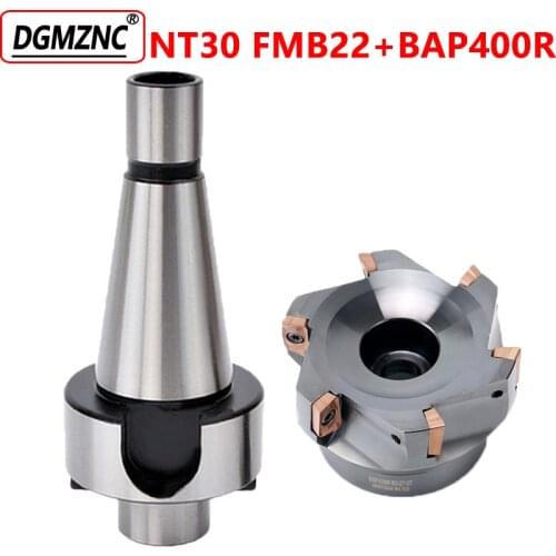 1set NT30 FMB22 7:24 tool holders+BAP400R cutter heads for CNC lathe face endmill