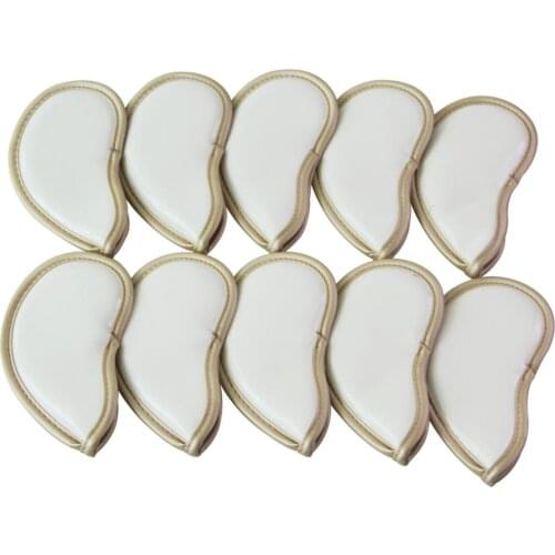 10pcs PU Leather Irons Heart Head Cover Golf Iron Club Putter Headcover 3-P