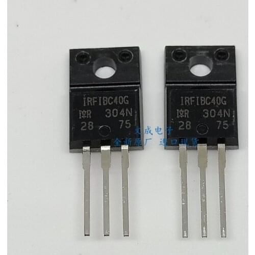 10pcs/lot IRFIBC40G 600V3.5A field effect TO-220F NPN transistor