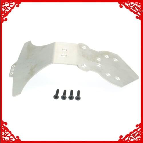 1x Stainless Steel Front Bumper Plate For Rc Hobby Model Car 1/10 Wltoys K949 Crawler Bumper Plate K949-106 K949-013 RCAWD