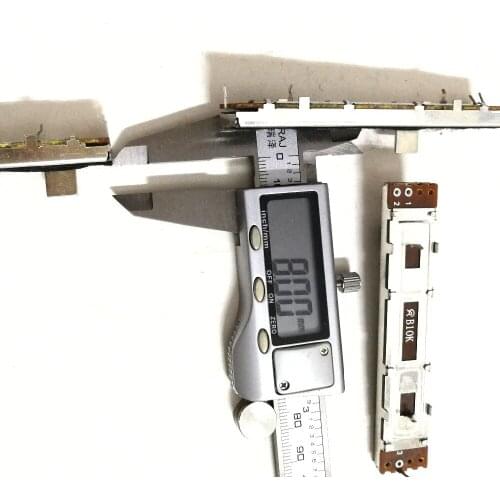 20pcs/lot The 8.8 cm wide type straight sliding potentiometer B10K single shaft length 8MM mixer volume fader potentiometer