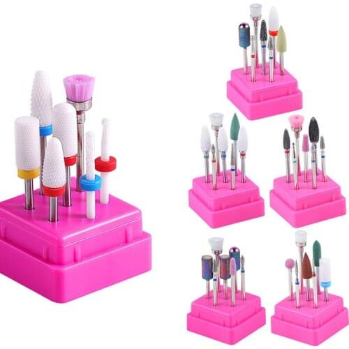 7pc/kit Nail Milling Cutter 3 / 32 " Carbide Drill Bits Milling Cutter Pedicure Manicure UV Gel Polish Nail Milling Cutter x7pcs