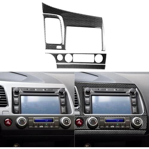 80% Hot Sales!! 3Pcs/Set Interior Decal Car Decoration Self-adhesive Eco-friendly Trim Central Control Navigation Panel Sticker
