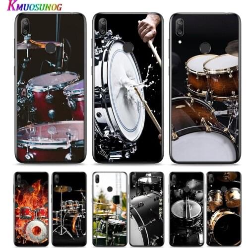 Musical Instrument Drum For Huawei P Smart 2021 2020 Z S Mate 40 RS 30 20 20X 10 Pro Plus Lite 2019 Silicone Phone Case