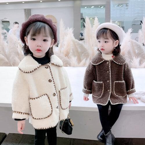 Girl baby fur clothes imitation fur coat girl warm fur coat fashion coat