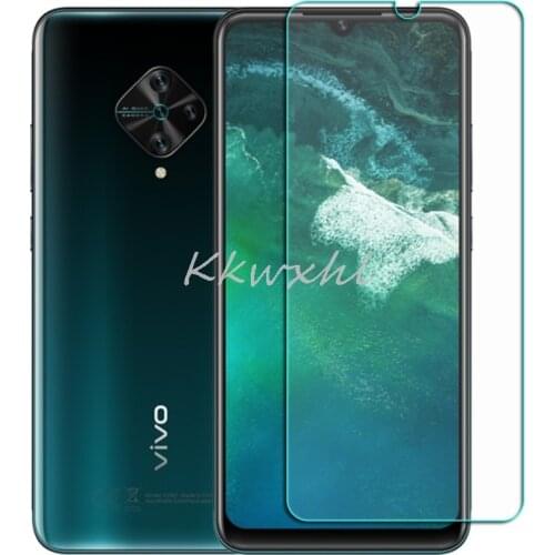 For vivo V17 (Russia) V1945A V1945T Glass Screen Protective Tempered Glass FOR Vivo X50 Lite S1 Pro 6.38" Protector Cover Film