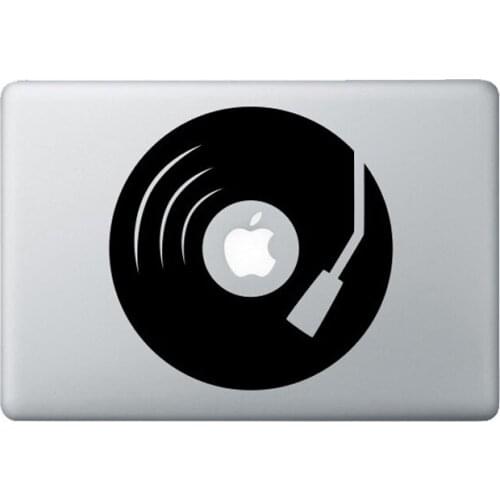 Gramophone record stickers Tablet Laptop vinyl decor Sticker Tablet Laptop Decals Removable pattern decor platter PVC decals G91