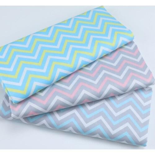 Meter waves series cotton Twill Fabric,Patchwork Cloth,DIY Sewing Quilting Fat Quarters Material For Baby&Child