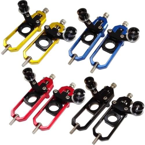 Rear Wheel Axle Chain Adjusters Tensioner with Swingarm Spools Kit for HONDA CBR600RR F5 2007-2019 CBR1000RR Fireblade 2008-2016