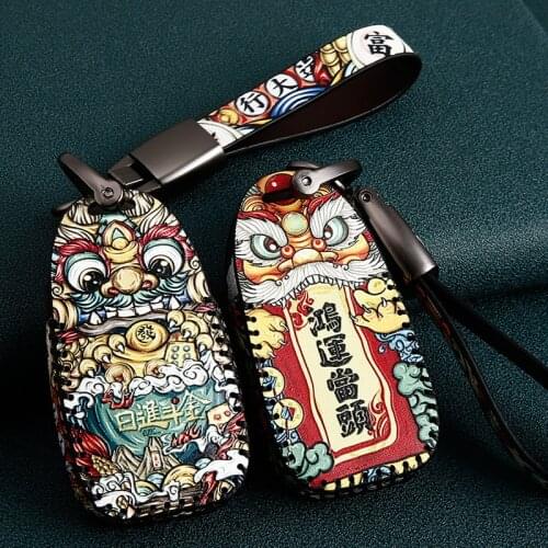 Leather Car Key Case Key Cover For Subaru Legacy XV Forester Outback BRZ Impreza Crosstrek Trezia Levorg