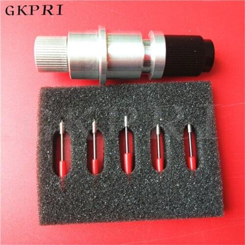 Best price 10PC Graphtec Vinyl Cutter Plotter Blades With Slingshot 30 60 45 Degree Blades +1 Blade Holder CE5000 CE6000 Plotter