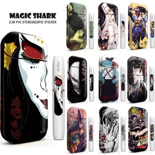 Magic Shark Anime Blood For IQOS 2.4 Plus Skin Cover Case Sticker Hot Sale IQOS 2.4p Sticker For IQOS Sticker