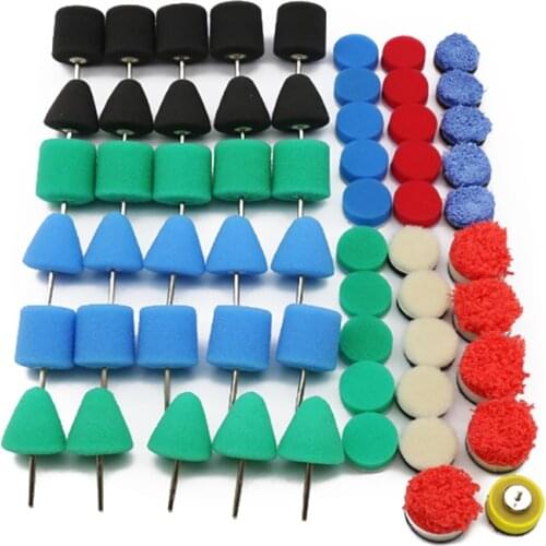 Mini Polishing Pad 28/36/61/69pcs Car Detailing Drill Polish Pads Sponge Flexible Shaft Buffing Wheels auto Polisher Machine Set