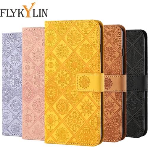 Fashion Embossed Leather Phone Case On For Samsung S20 FE Note 20 Ultra Funda Capa S20 S10E Magnetic Flip Wallet Phone Bag Coque