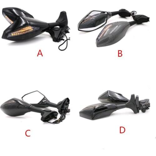 Motorcycle LED Amber Turn Signal Indicator Rearview Side Mirrors Bobber Chopper Touring Atv Scooter Offroad Custom