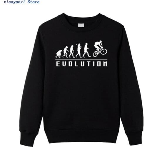 Evolution Of Biking sweatshirts Lycra Cotton Men hoodies