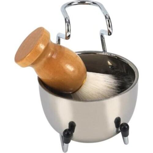 Men Razor Holder Stainless Steel Shaving Shaver Shelf Shaving Razor Rack Bathroom Bedroom Home Razor Brush Set Standing Hook