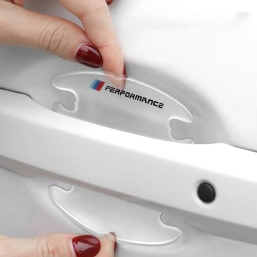 4pcs PVC Transparent Door Handle Sticker For BMW 3 Series 2020 2021 1 2 4 5 6 7 Z Series X1 X2 X3 X4 X5 X6 X7 Protection Film