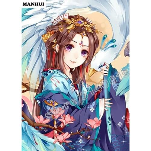 New Phoenix girl daimond painting 5d mosaic cartoon diamond embroidery cross stitch mosaic painting diy ABC030