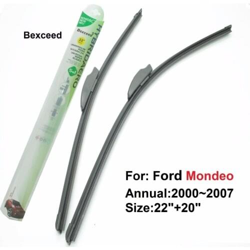 Flat Wiper Blade for Ford Mondeo Bexceed of Car Windhsield 22"+20" 2000 2001 2002 2003 2004 2007