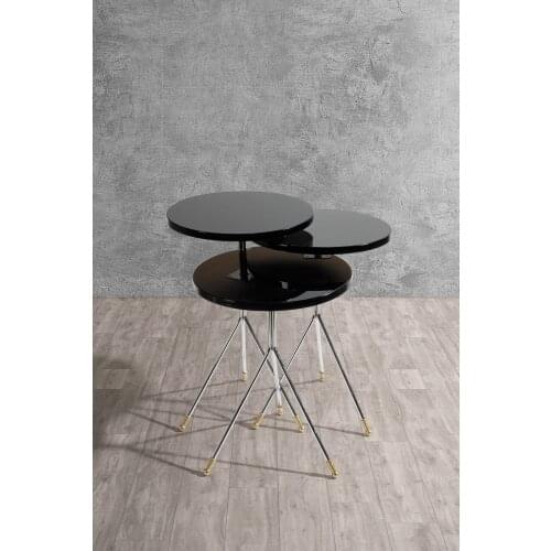 Rozi Zigon Coffee Table 3 coffee tables of different metal leg coffee table
