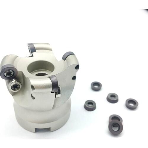 RPMW1003 10pcs +EMR 5R63 22 4T 1pcs Milling Cutter carbide Insert Face Mill Shoulder Cutter For Milling Machine