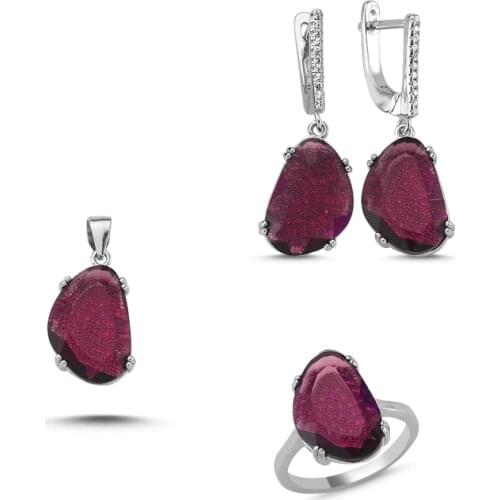 Silver 925 Sterling Zircon Cubic Zirconia Set