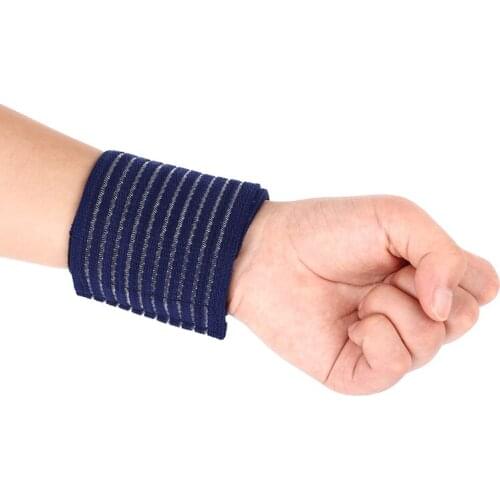 Hot!!!Sport Wristbands Cotton Elastic Bandage Hand Gym Support Wrist Brace Wrap Fitness Tennis Polsini Sweat Band Munhequeira