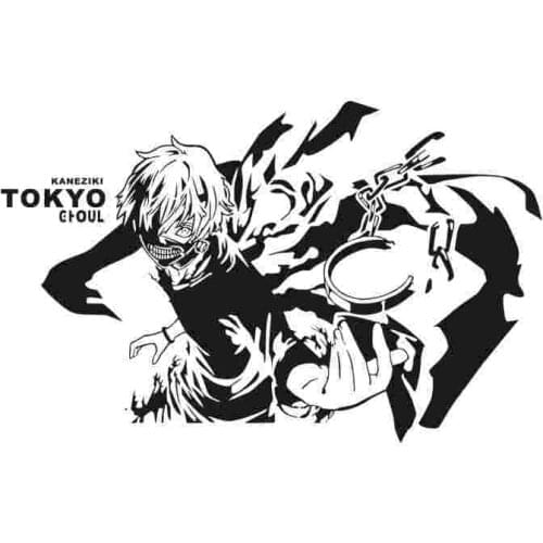 Tokyo Ghoul Sticker Anime Cartoon Car Decal Sticker Vinyl Wall Stickers Decor Home Decoration