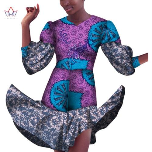 Traditional African Clothing Women Bodysuits Dashiki Short Pant Jumpsuit for Women Plus Size Dashiki Print Women Clothes WY7206