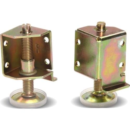 5-15mm Adjustable furniture leg Heavy Duty L shape fixed bracket Corner connector Support Cabinet table Feet leveler protector