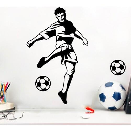 Champion Football theme Living Room bedroom 3D Vinyl/PVC Wall Decal boy room murals Wall Sticker Home Decor