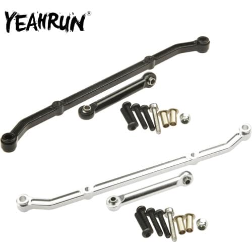 YEAHRUN Aluminum Steering Linkage Link Arm Set for Axial SCX10 1/10 RC Remote Control Car Accessories Spare Parts