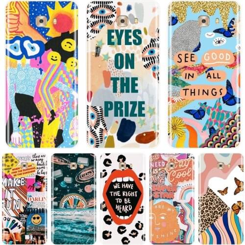 Back Cover For Samsung Galaxy C5 C7 C8 Silicone Soft Aesthetic Art Star Space Case For Samsung Galaxy C9 C7 C5 Pro Phone Case