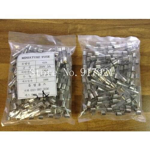 [ZOB] South Koreas MINIATURE 61N 6X30 3A 250V import fuse tube --200pcs/lot