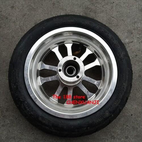 10 inch Scooter wheels 70/65-6.5 Tubeless Wheel Tires Vacuum Tyre with alloy rim for Electric Scooter Accessory 10x3.0-6.5 tire
