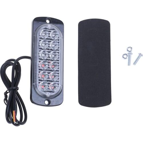 12LED Car Truck Pickup Emergency Ultra-thin 36W High Power 12V 24V Side Strobe Warning Flashing light lamp car styling